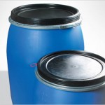 How much does a Blue Plastic Drum hold