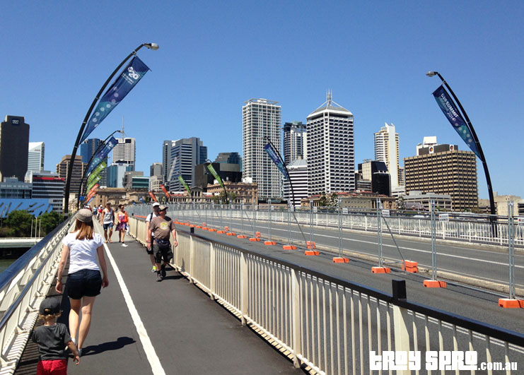 Victoria Bridge walk to Southbank during Brisbane G20