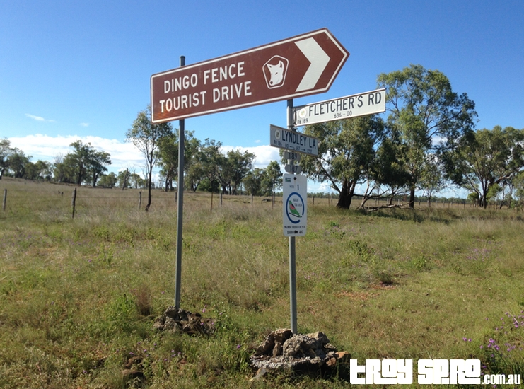 Dingo Fence Tourist Drive on Fletchers Road
