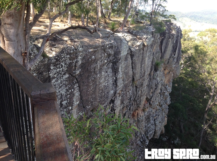 Abseiling Cliff at Glastonbury Creek Camping Area Gympie