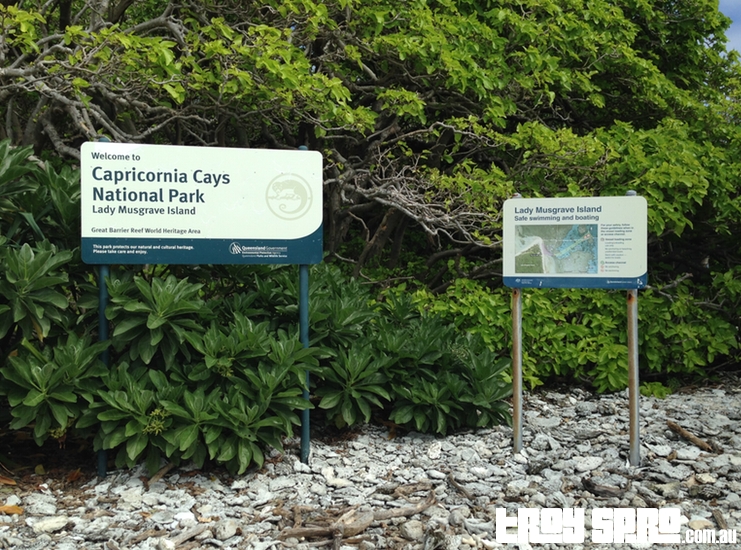 Lady Musgrave Island Welcome Signs