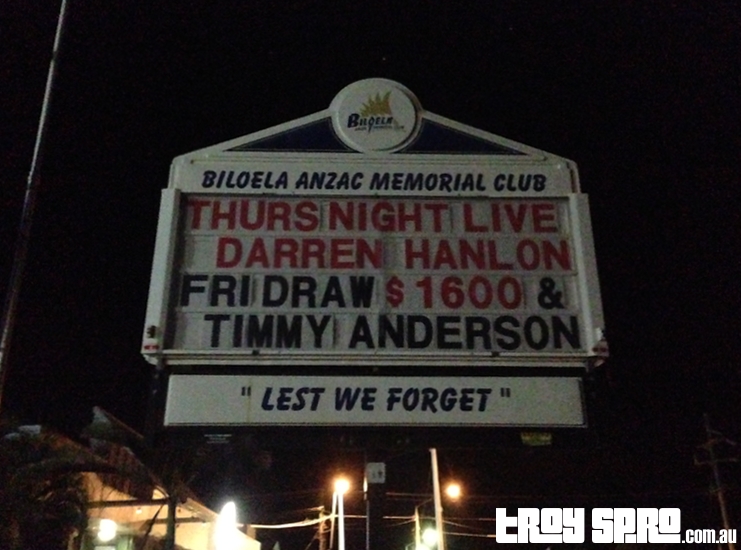 Darren Hanlon Biloela ANZAC Club