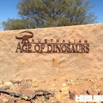 Australian Age of Dinosaurs in Winton Queensland Front Sign