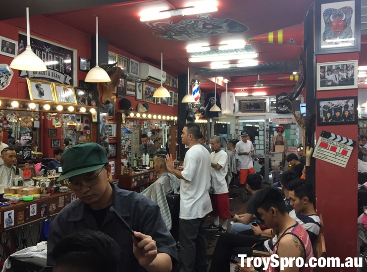 Inside Liem Barber Shop Ho Chi Minh Saigon Vietnam