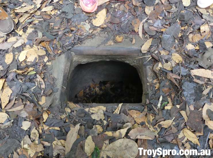 Cu Chi Tunnels Entry to Tunnel and Hiding Spot