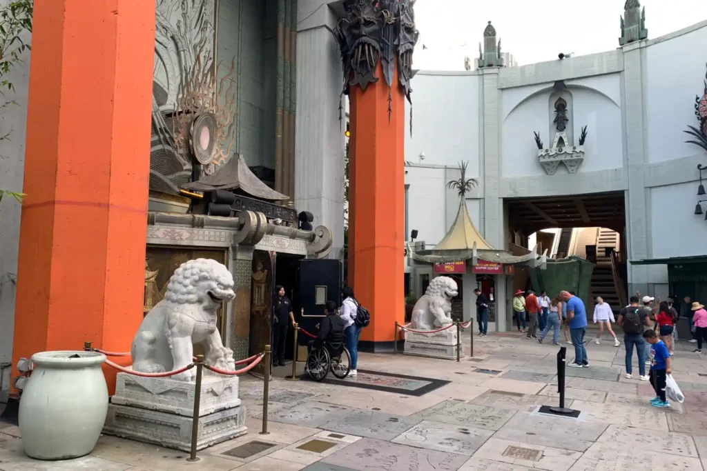 Front Chinese Theatre Hollywood Stars One Day in LA