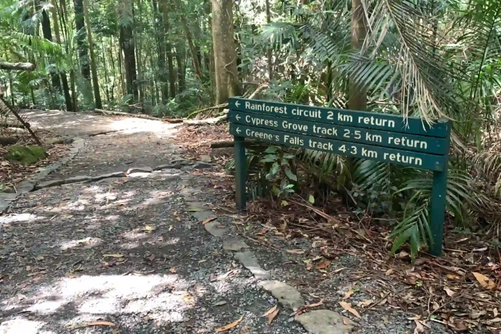 Maiala Walking Tracks Sign With Distances