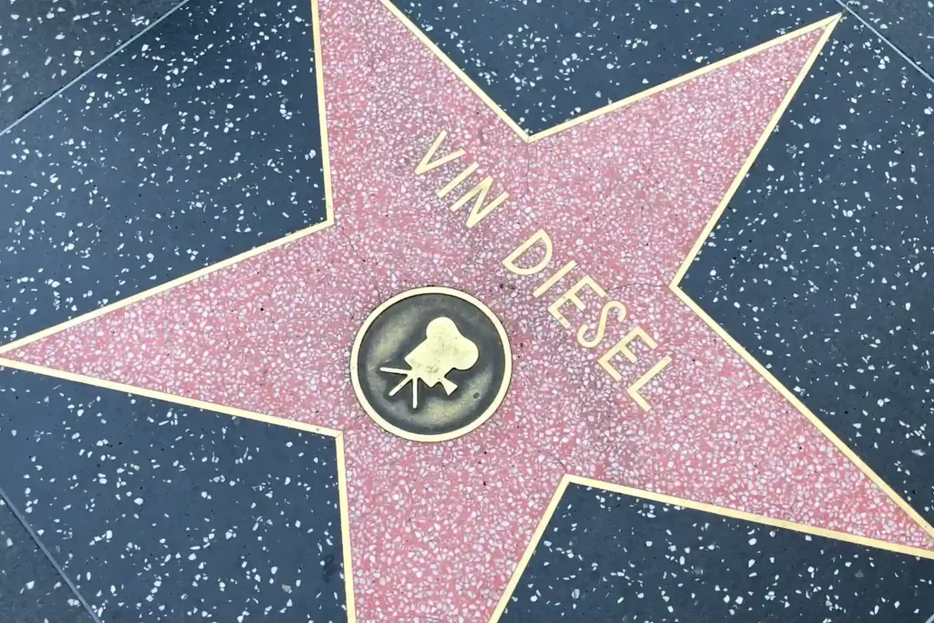Vin Diesel Staer Fast and Furious Hollywood Stars One Day in LA