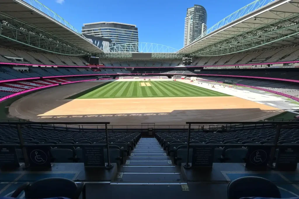 Ed Sheeran Marvel Stadium Melbourne Victoria Setup View