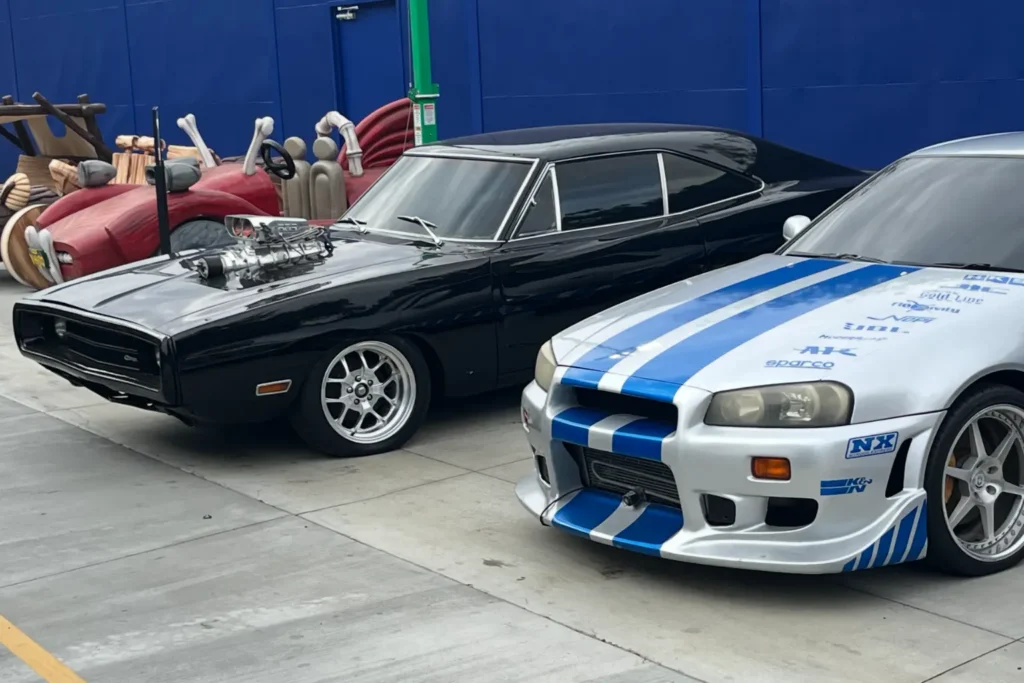 Fast and Furous Cars Dodge Charger Nissan Skyline Universal Studios Tour