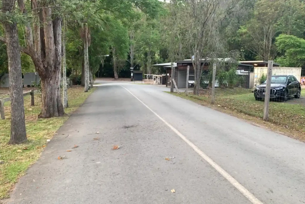 Road into Camping at Borumba Deer Park Mary Valley QLD