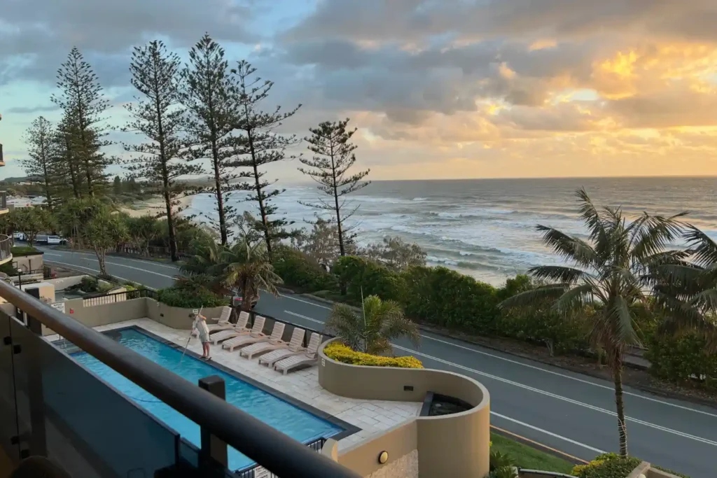 Clubb Coolum Beach Views from the balcony