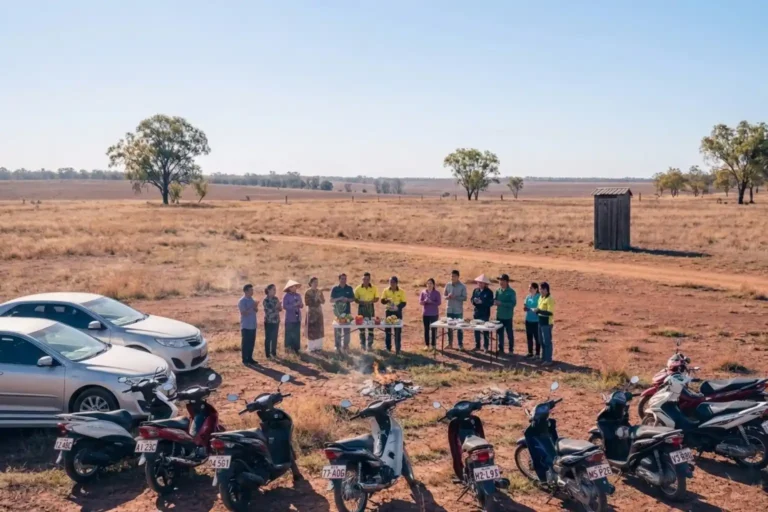 Vietnamese Ground breaking Ceremony Queensland Spiritual Blockade